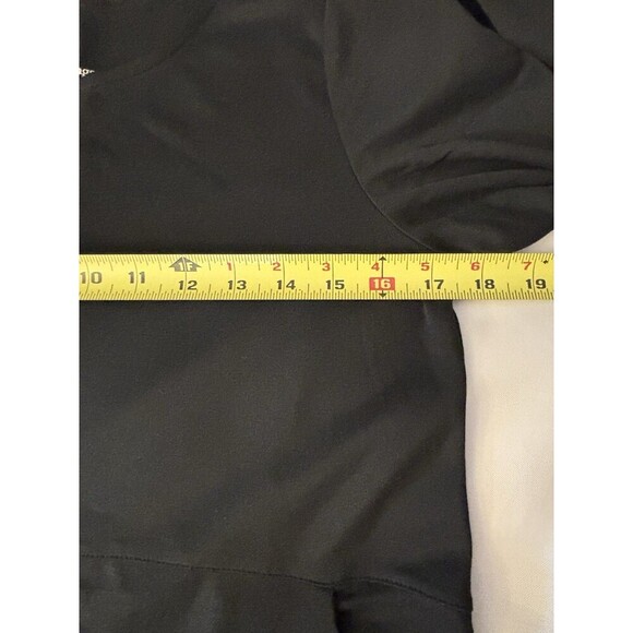 SOFT SURROUNDINGS Black Fairfax Tunic Women XS 3/4 Sleeve Buttons Pockets Top - Picture 8 of 9